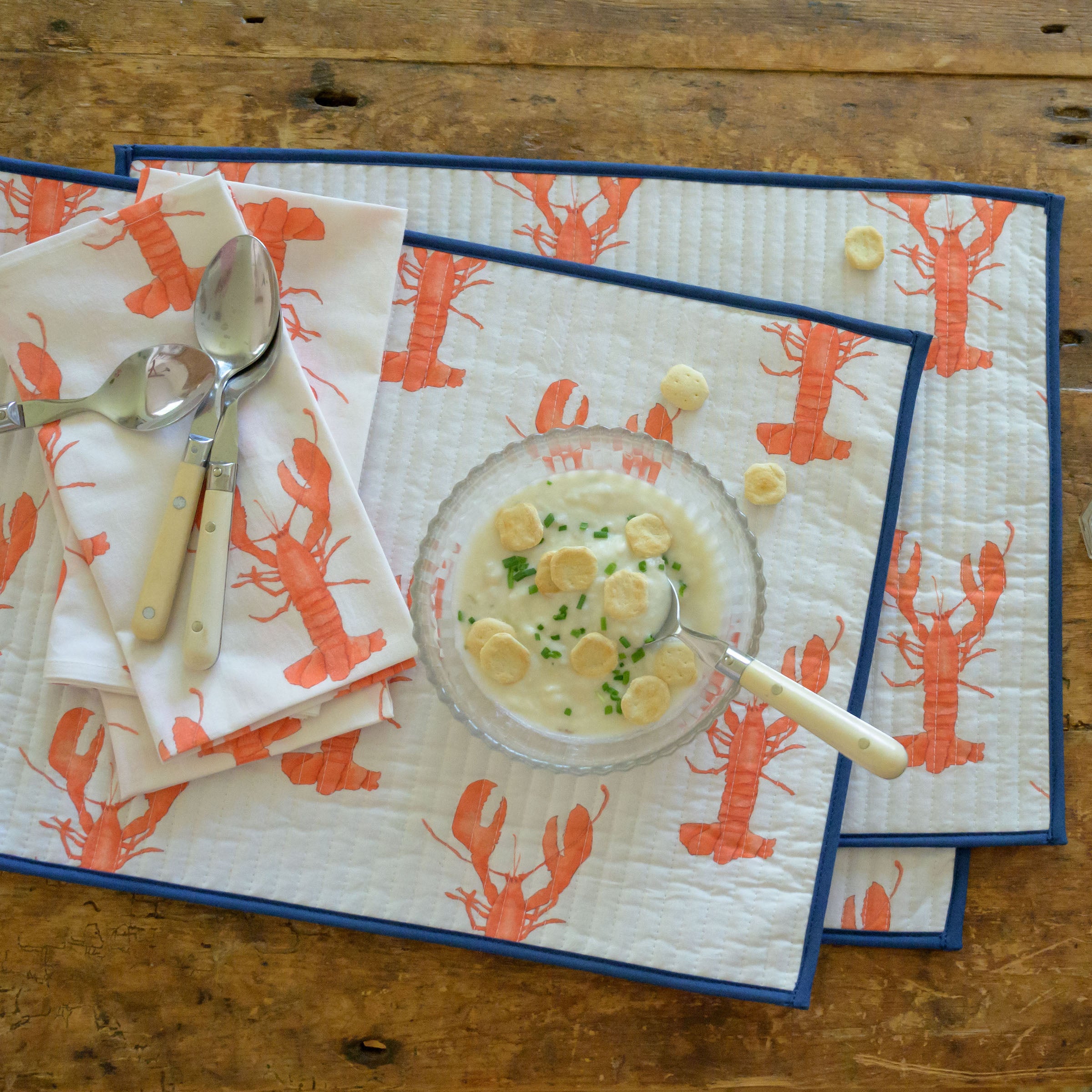 Lobster Napkins by Sara Fitz