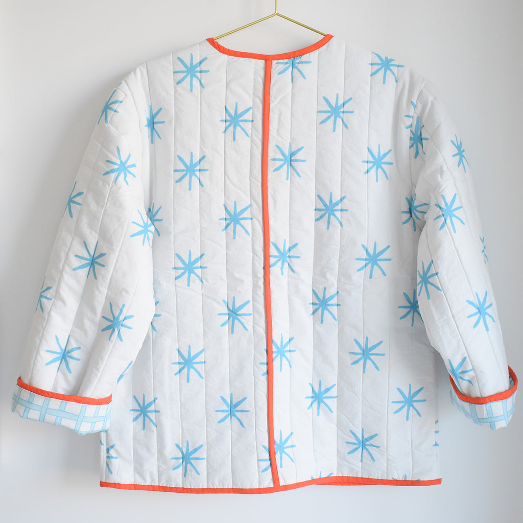 Star Blue Quilted Jacket by Sara Fitz