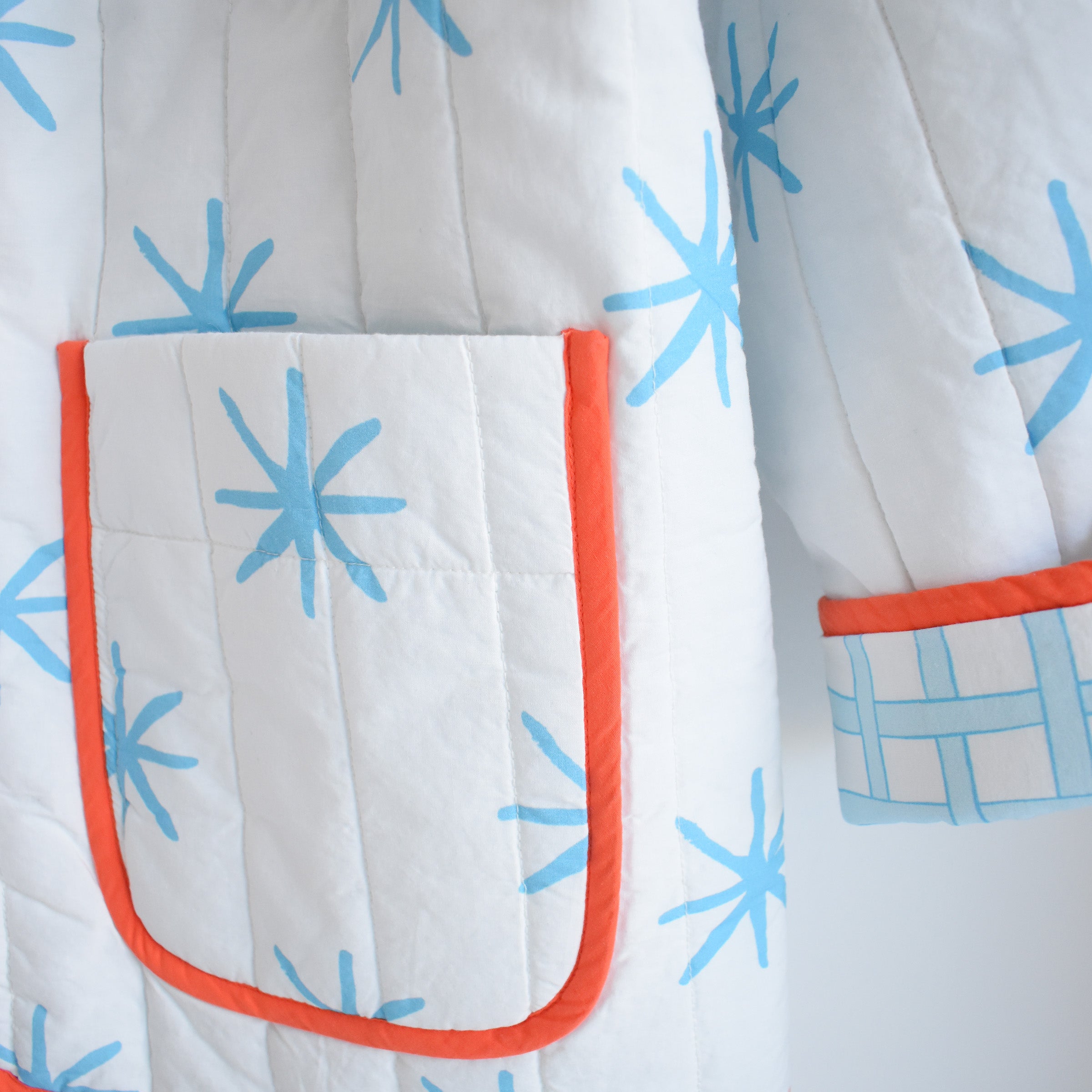 Star Blue Quilted Jacket by Sara Fitz