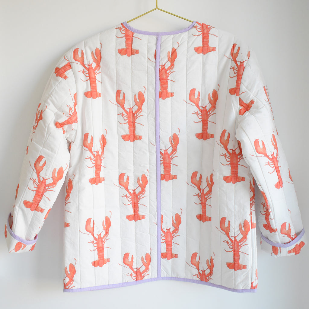 Lobster Quilted Jacket by Sara Fitz