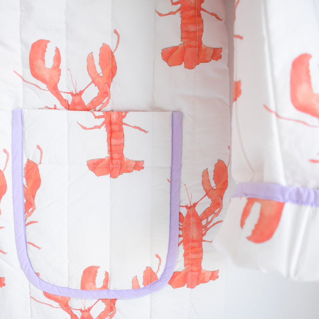 Lobster Quilted Jacket by Sara Fitz