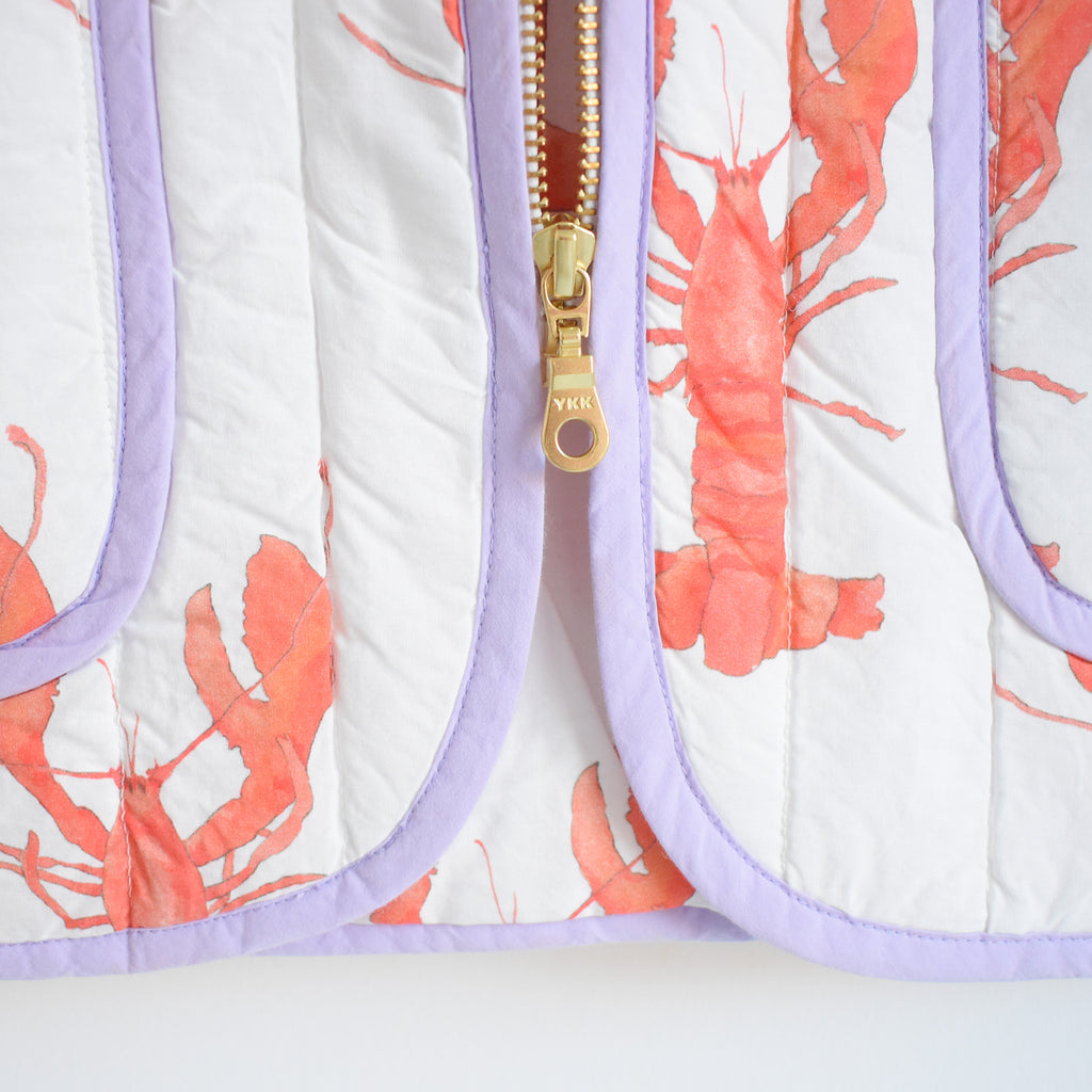 Lobster Quilted Jacket by Sara Fitz