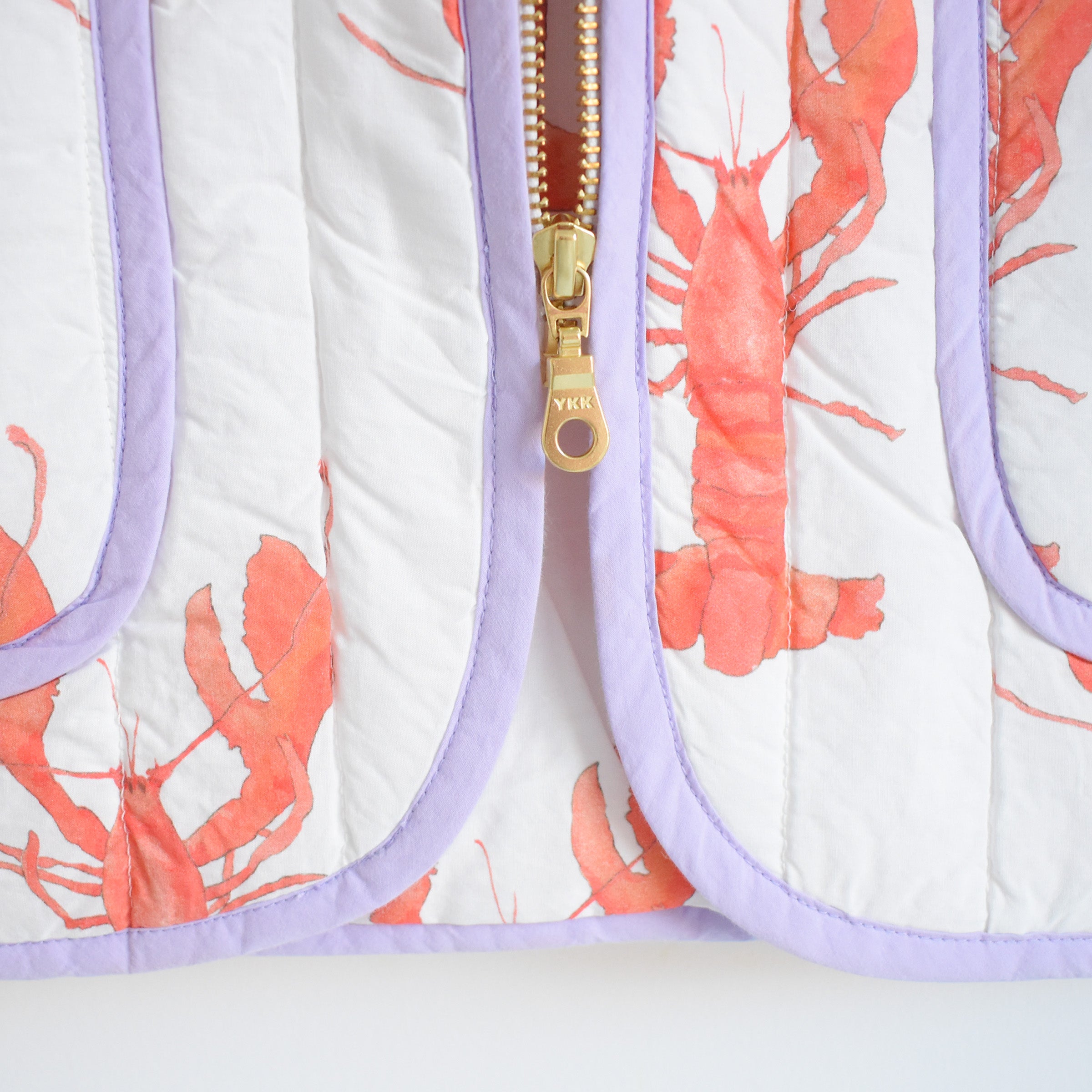 Lobster Quilted Jacket by Sara Fitz