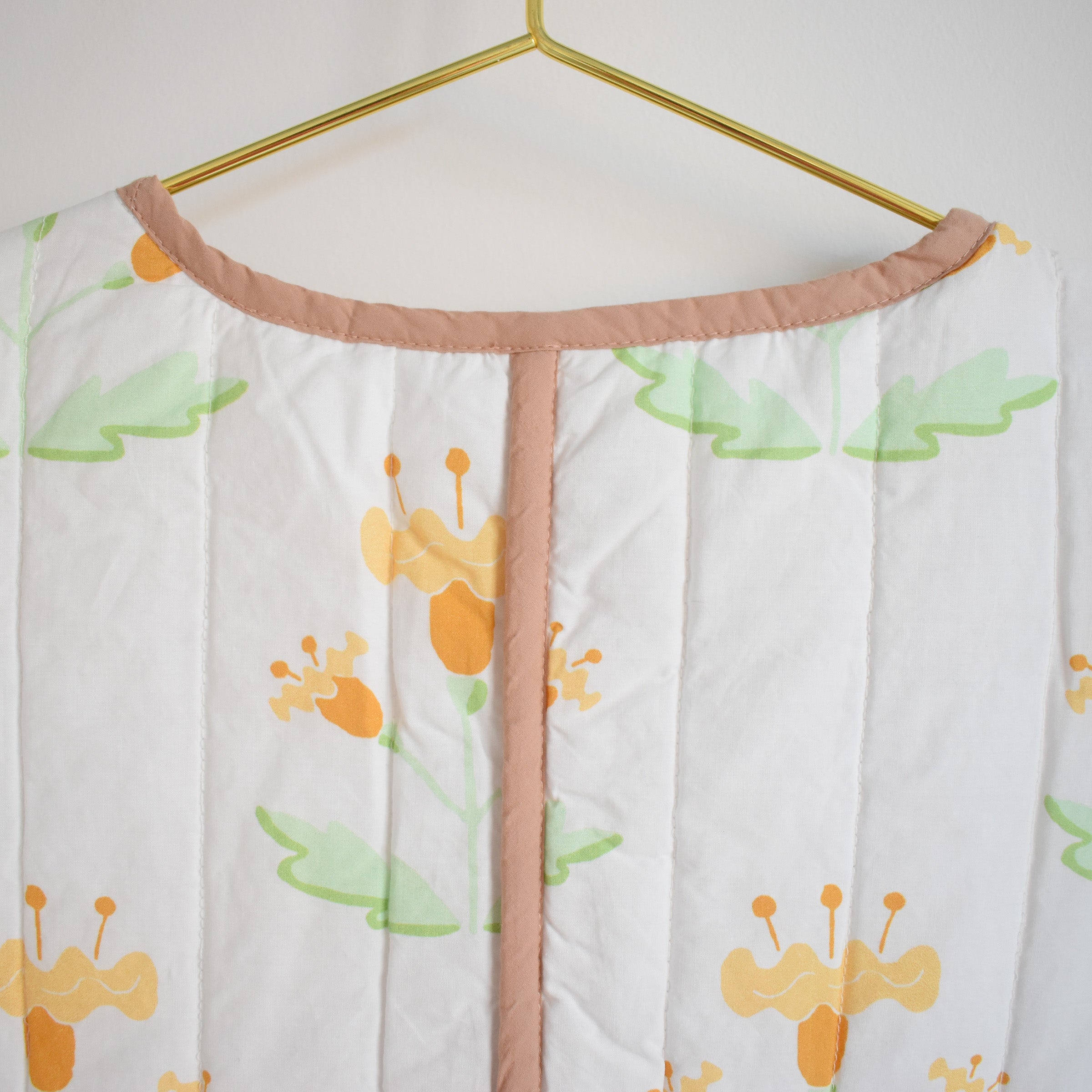 Sherbet Block Print Quilted Jacket by Sara Fitz