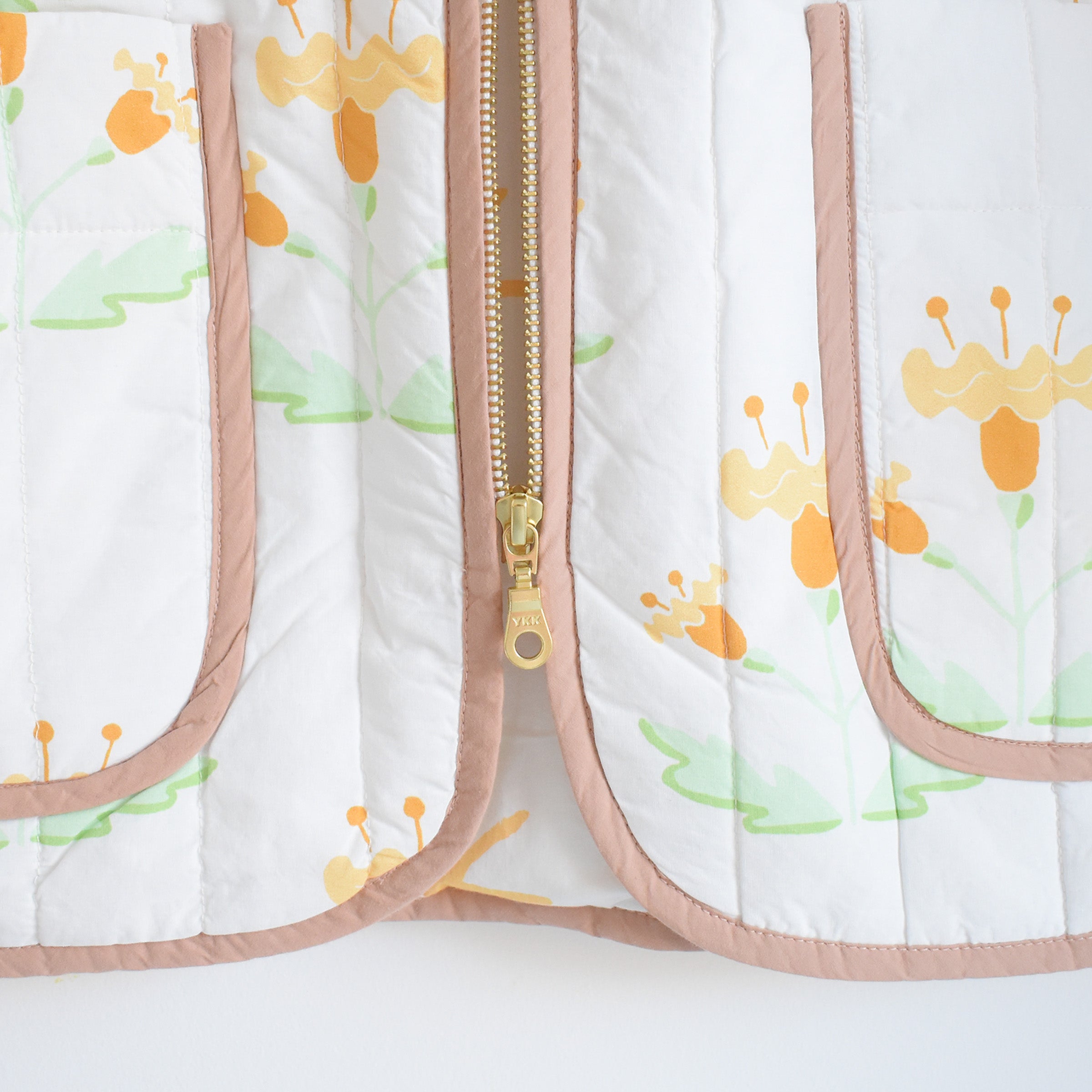 Sherbet Block Print Quilted Jacket by Sara Fitz