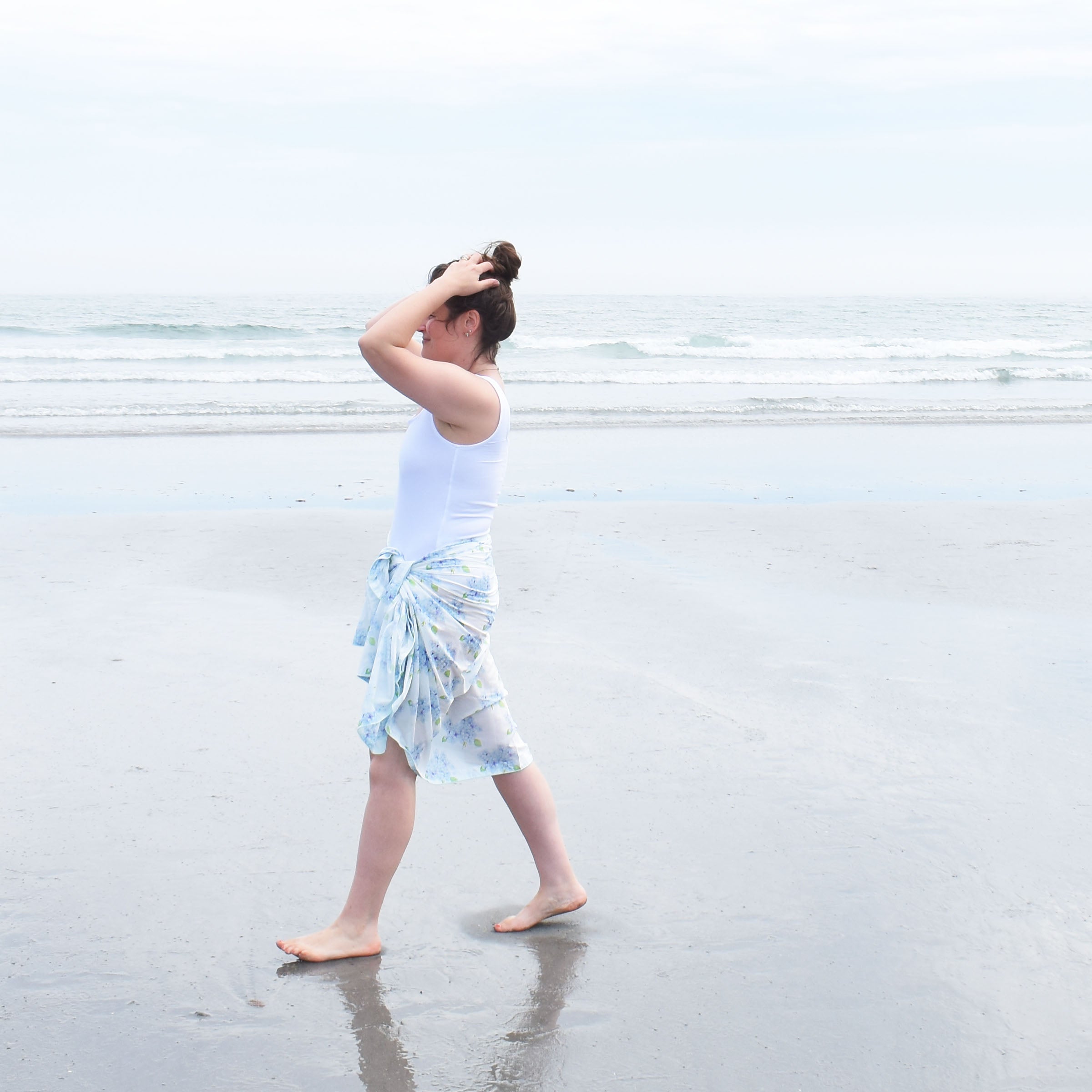 Sarong, Hydrangea by Sara Fitz