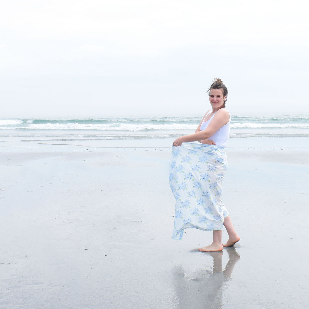 Sarong, Hydrangea by Sara Fitz