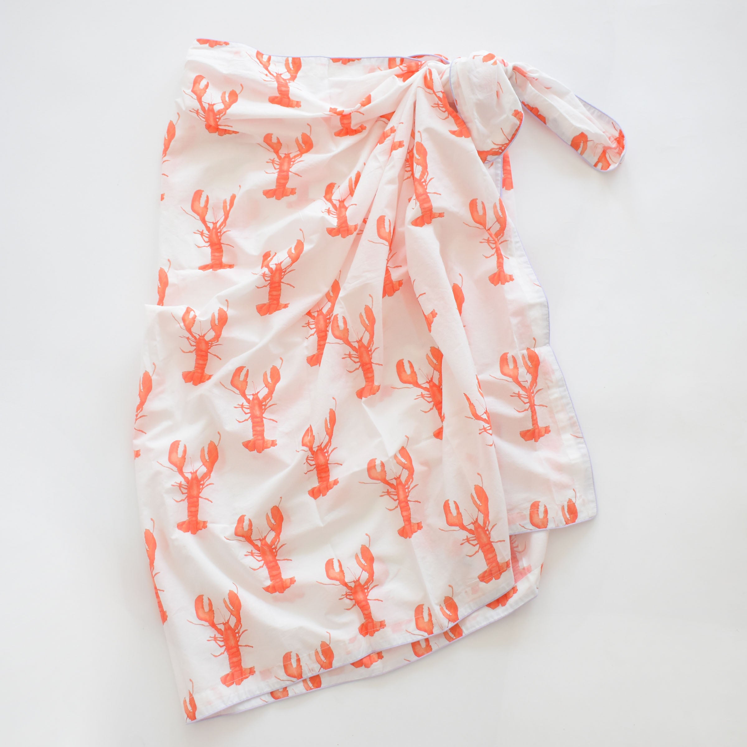Sarong, Lobster by Sara Fitz