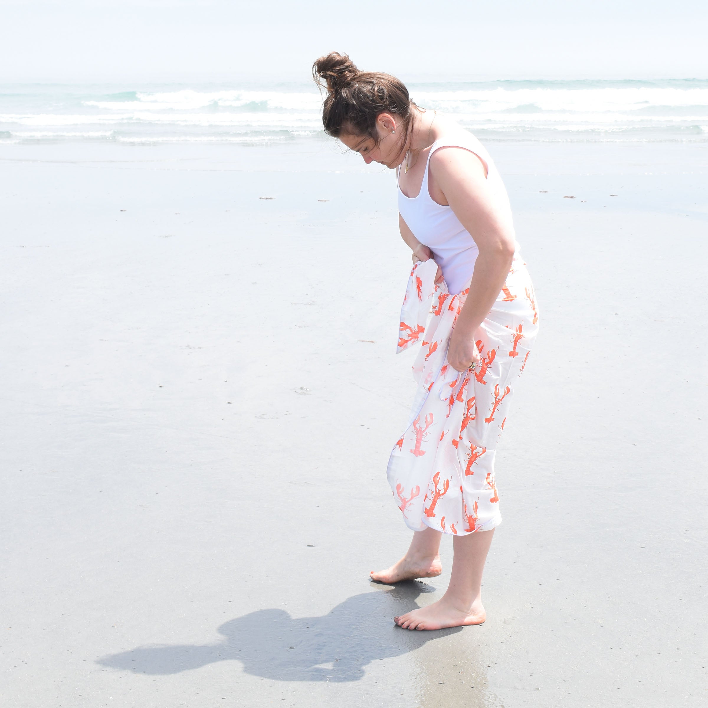 Sarong, Lobster by Sara Fitz