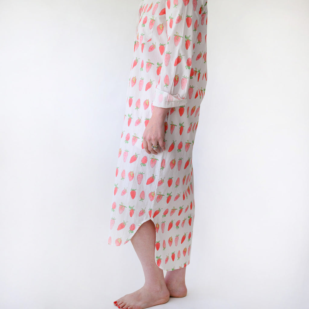 Classic Shirt Dress, Strawberry by Sara Fitz