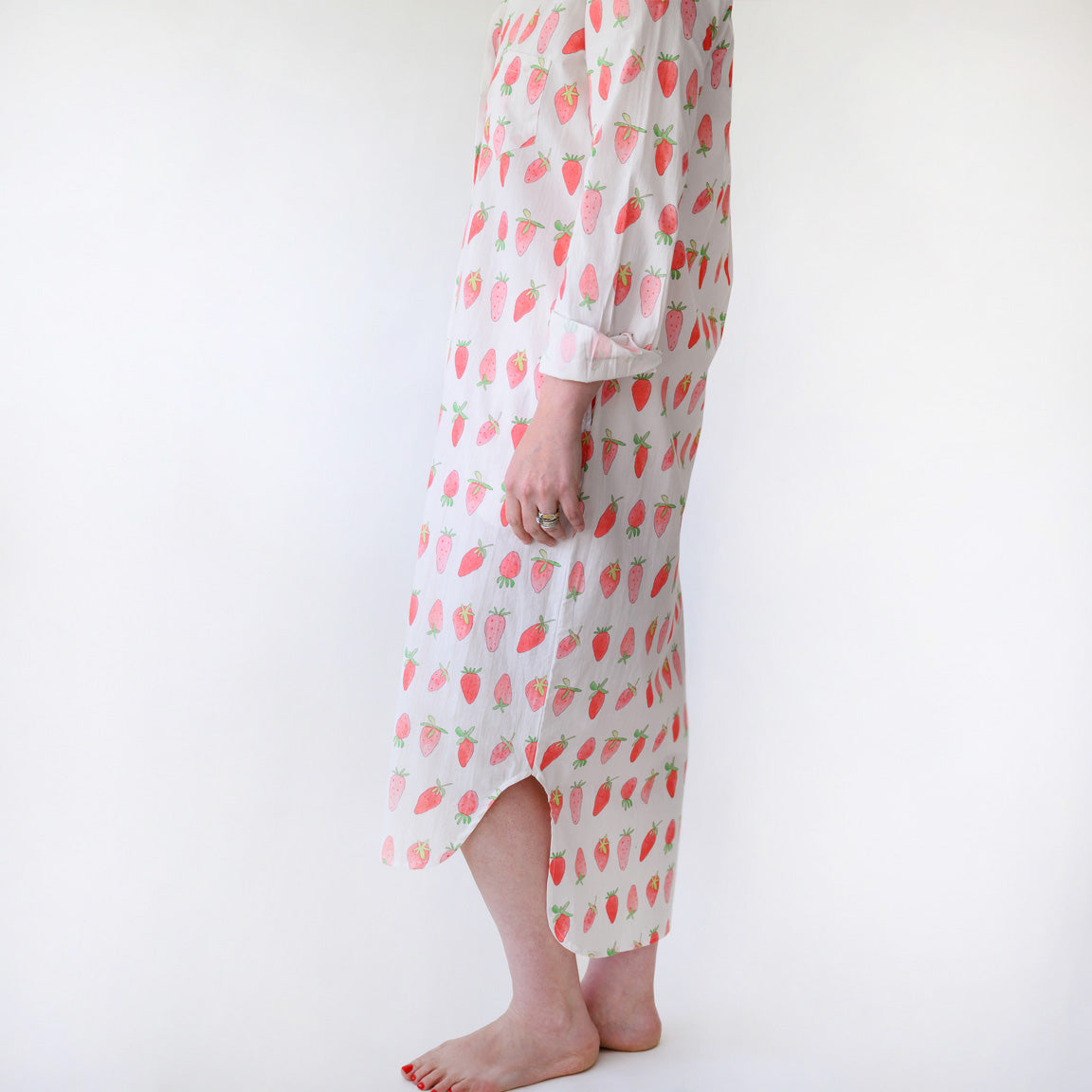 Classic Shirt Dress, Strawberry by Sara Fitz
