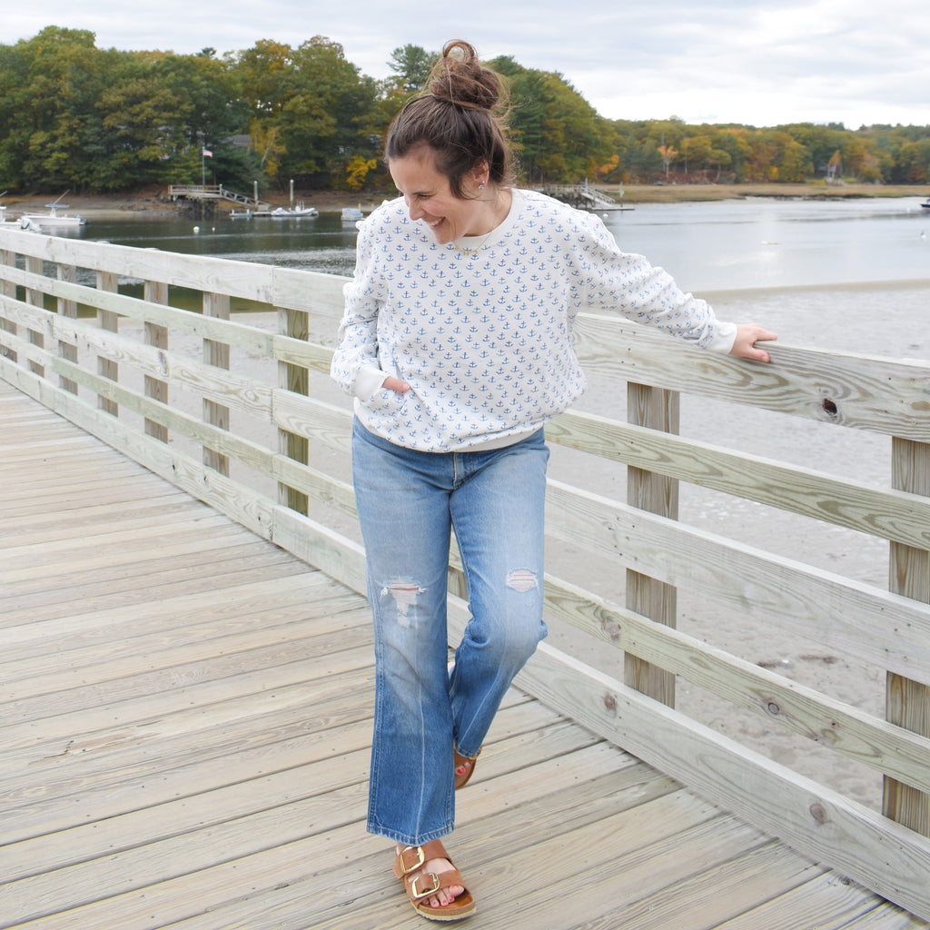 Anchor Sweatshirt by Sara Fitz