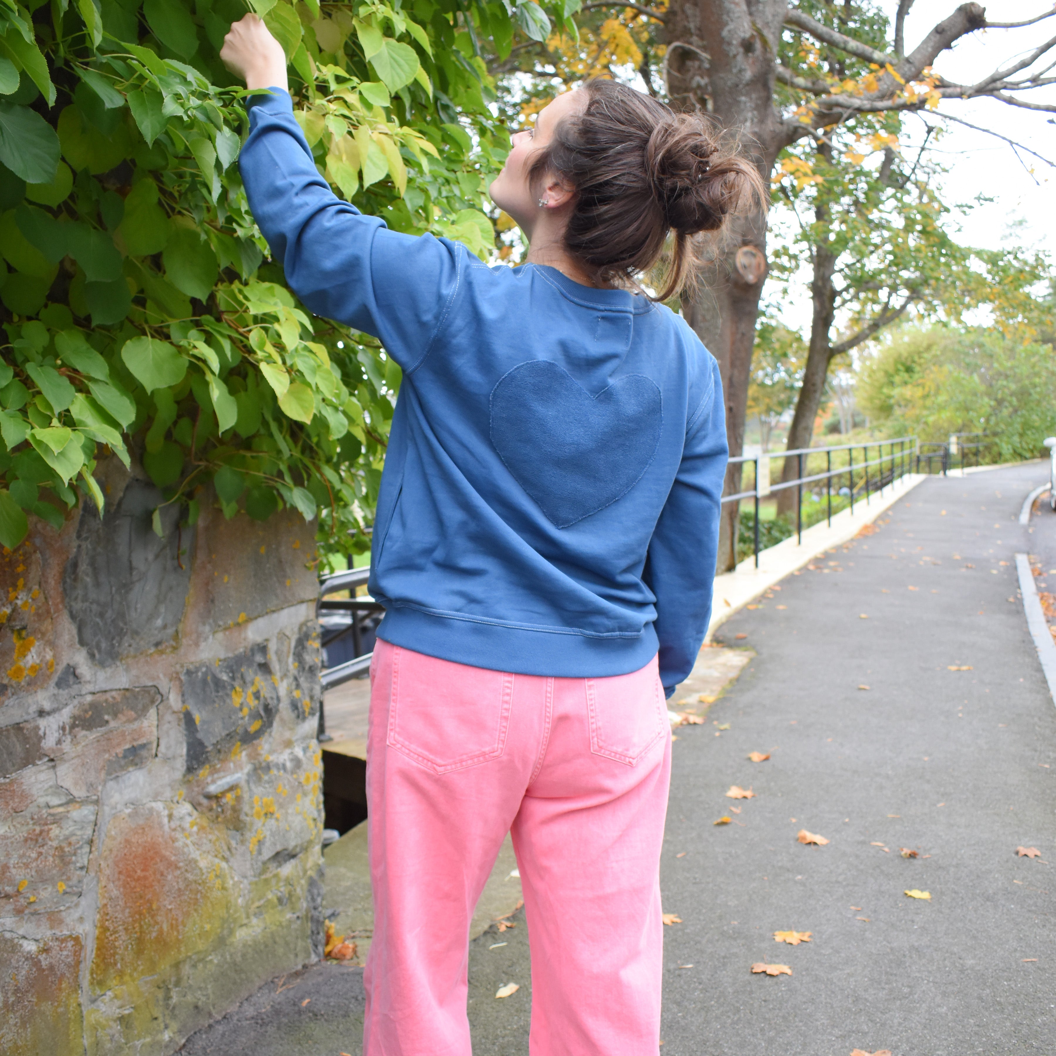 Embroidered Island-Hopper Sweatshirt by Sara Fitz