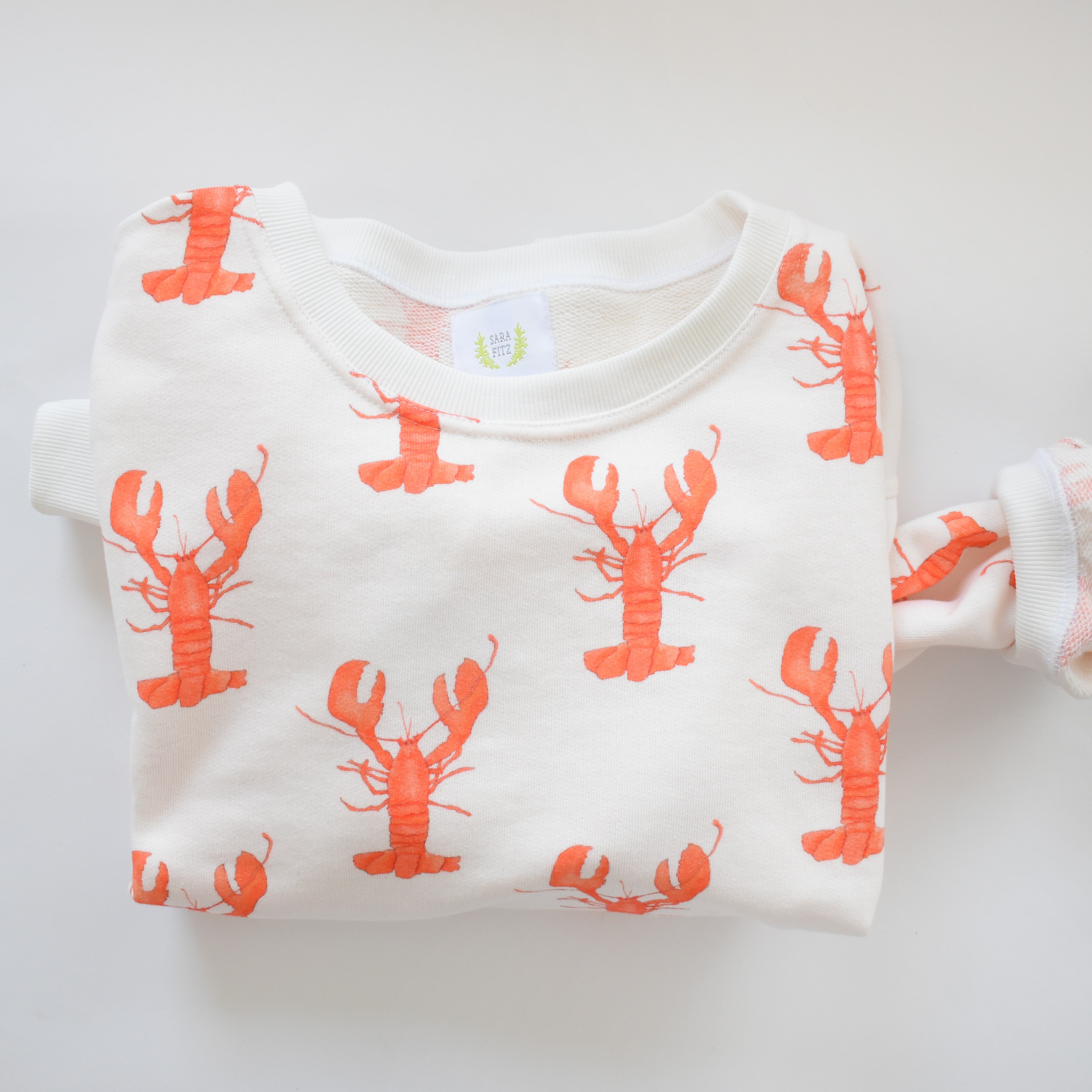 Lobster Sweatshirt by Sara Fitz