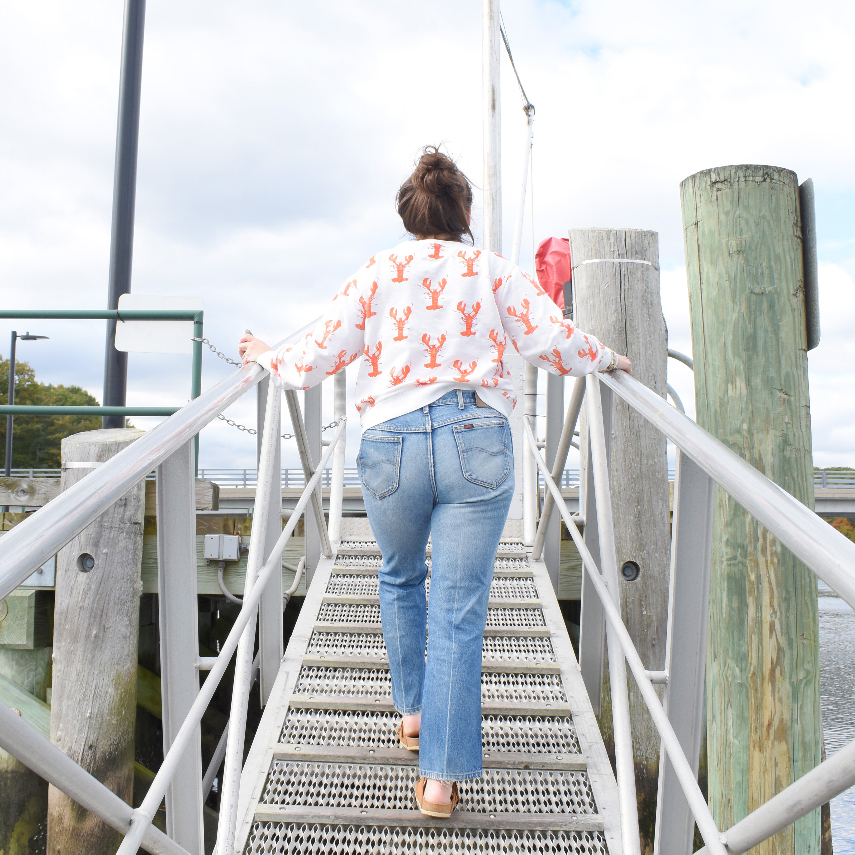 Lobster Sweatshirt by Sara Fitz