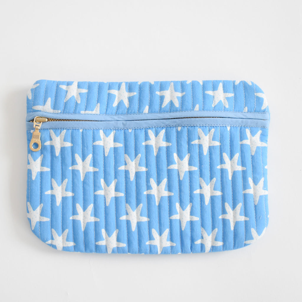 Expandable Tote, Blue Lobster by Sara Fitz
