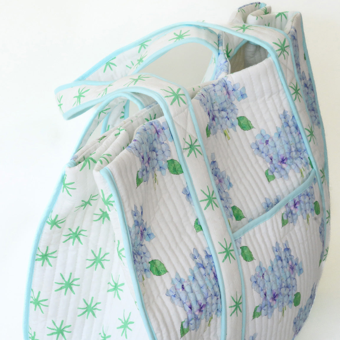Expandable Tote, Hydrangea by Sara Fitz