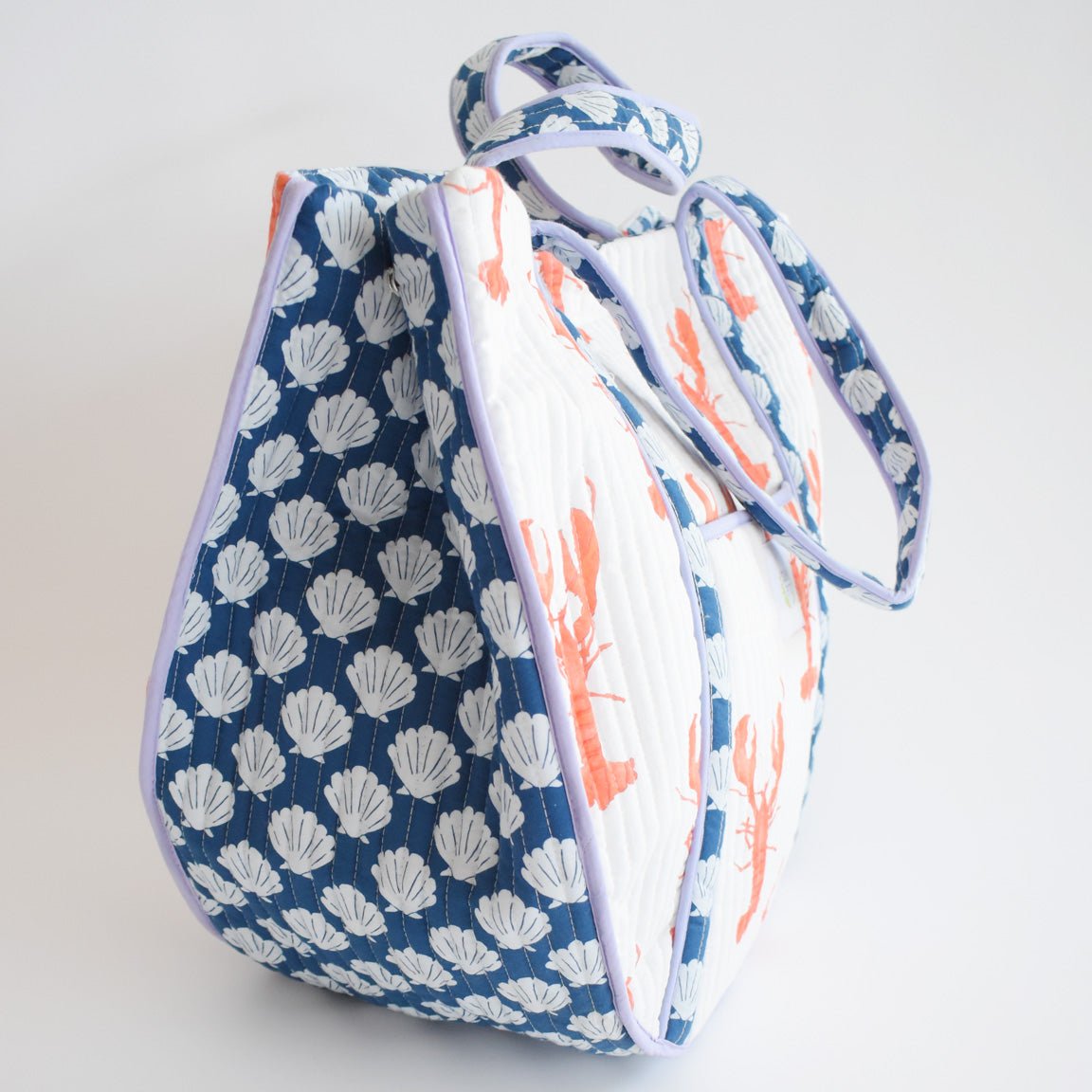 小物 Jayson Sarita page Sara Fitz Expandable Tote Lobster Roomy Cotton Bag