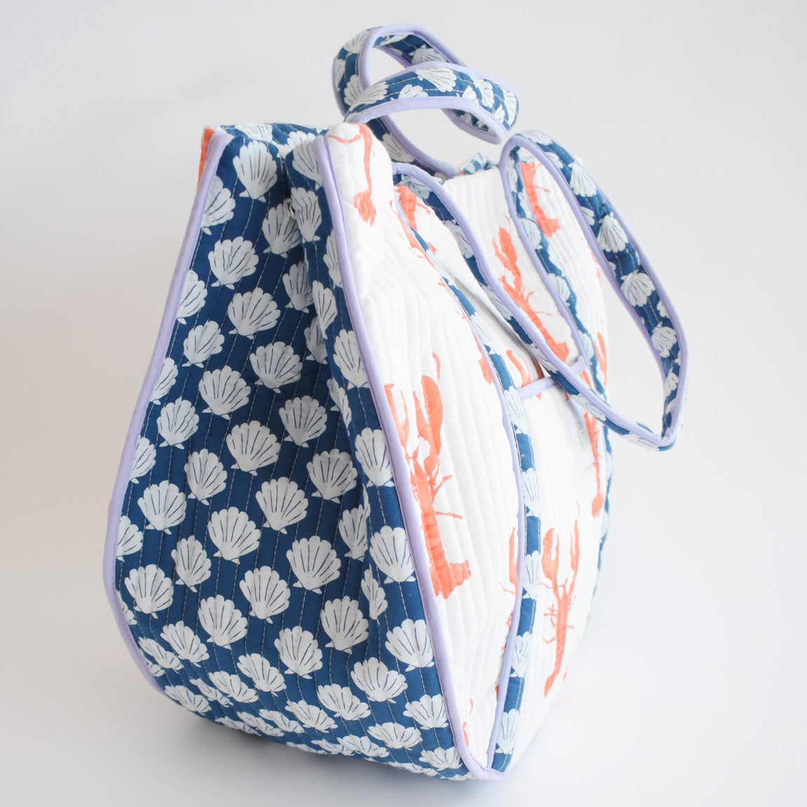 Expandable Tote, Lobster by Sara Fitz