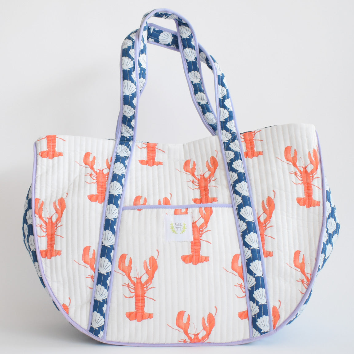 Expandable Tote, Lobster by Sara Fitz