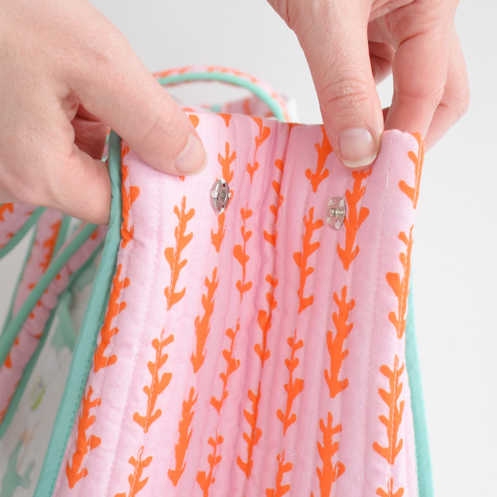 Expandable Tote, Mermaid by Sara Fitz