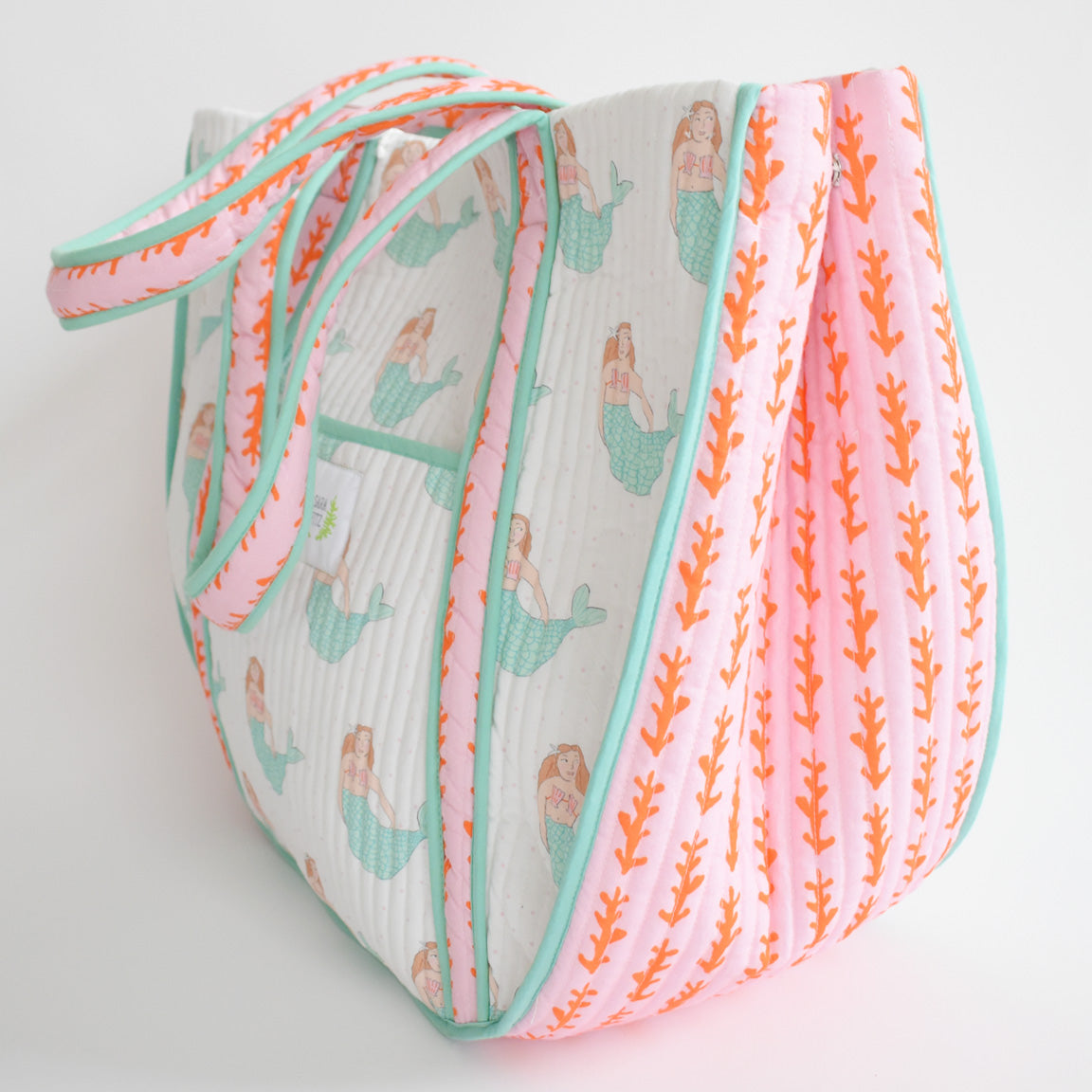 Expandable Tote, Mermaid by Sara Fitz