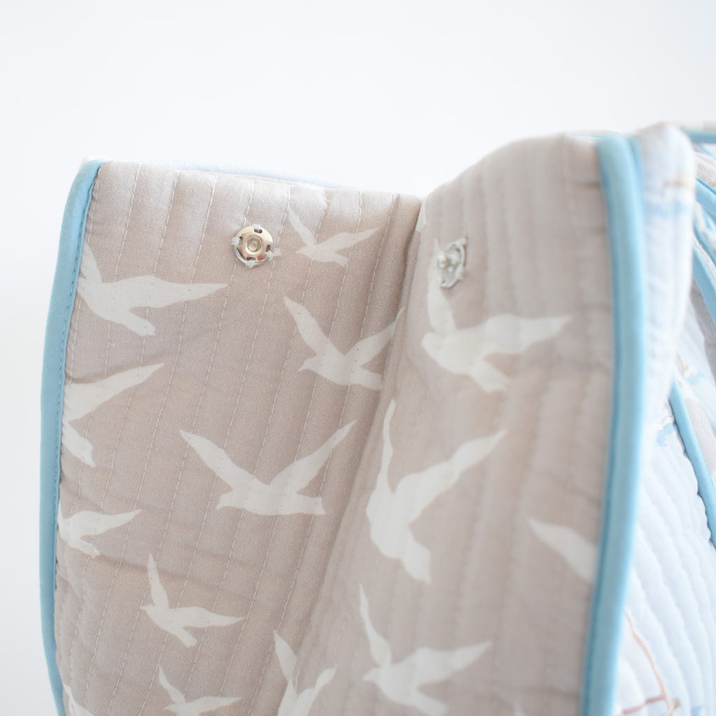 Expandable Tote, Sailboat by Sara Fitz