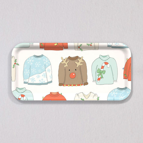 Small Ugly Sweater Tray by Sara Fitz