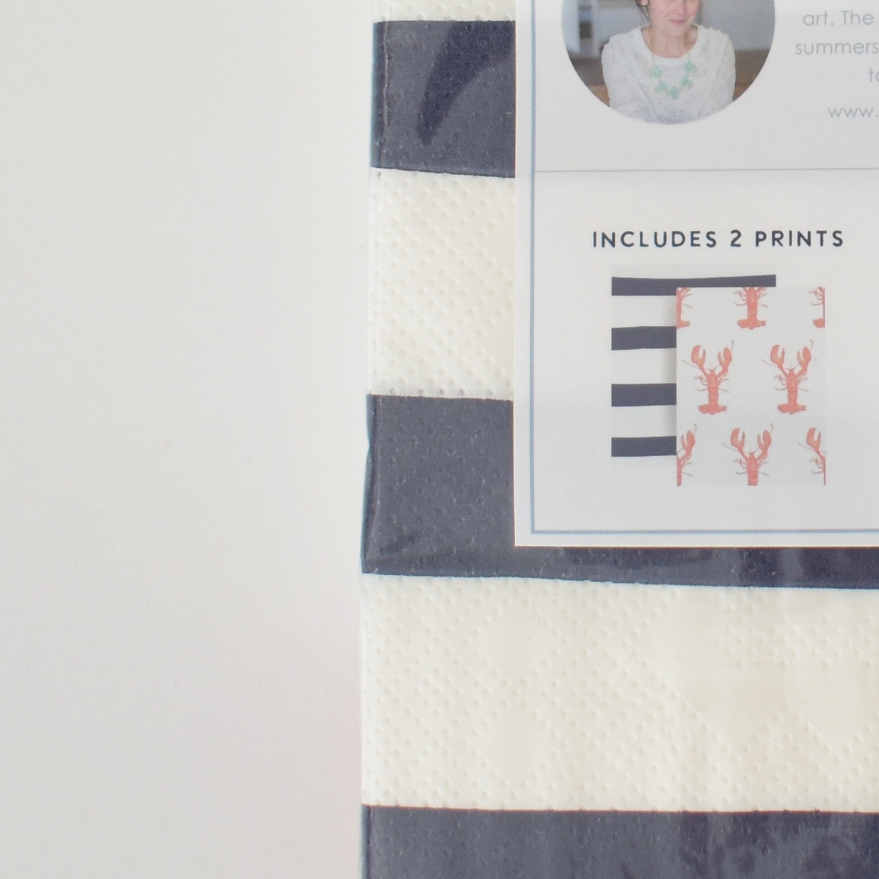 Lobster Paper Cocktail Napkins by Sara Fitz