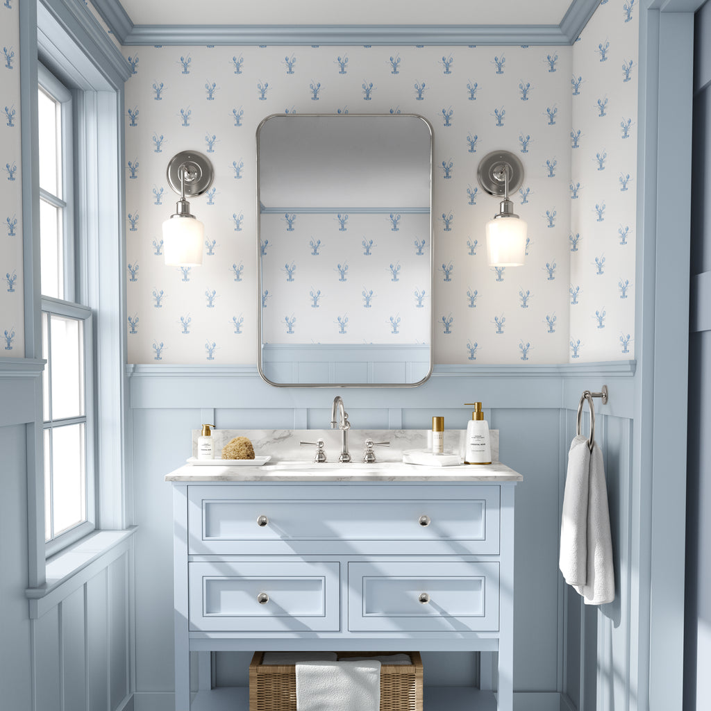 Blue Lobster Wallpaper by Sara Fitz