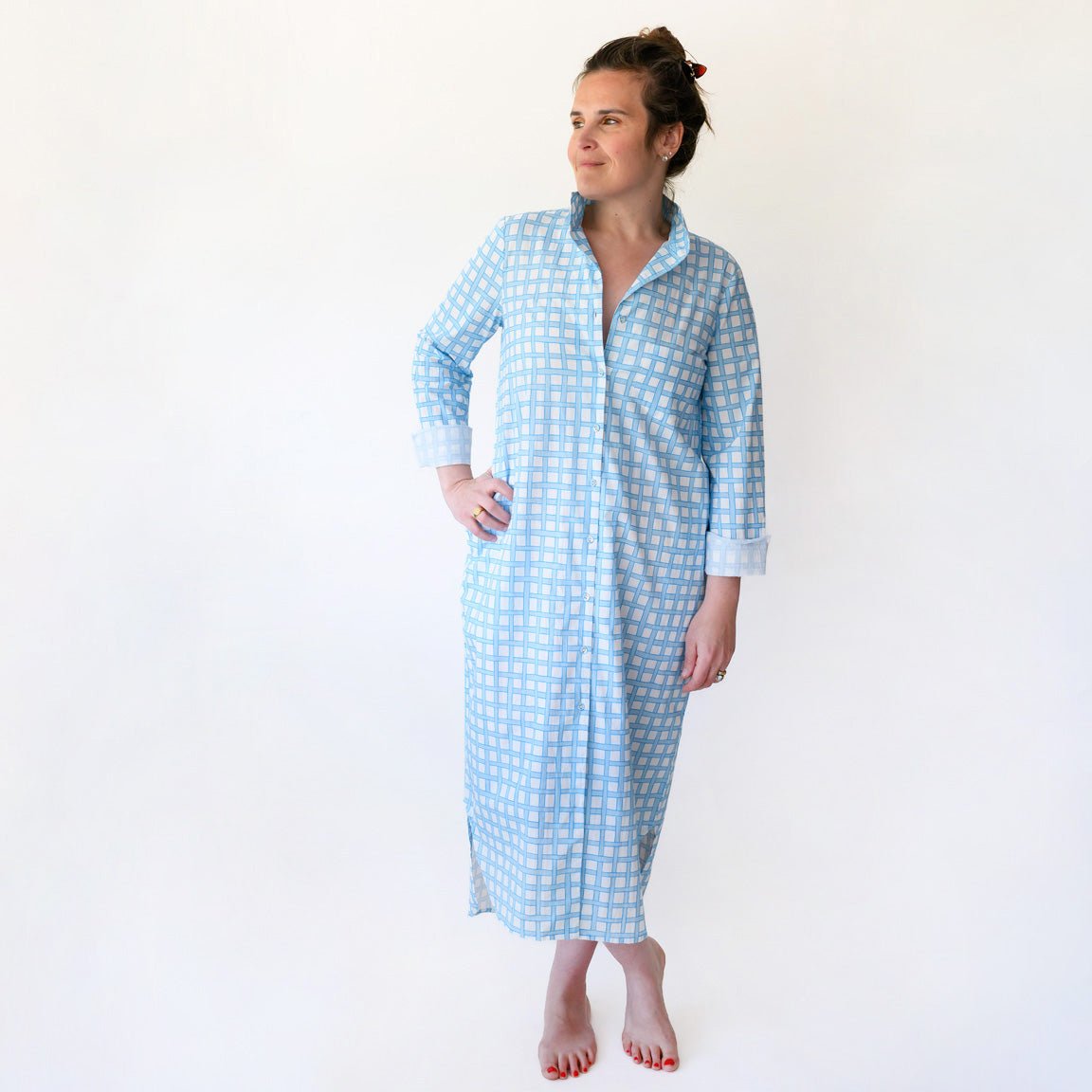 crisp shirt dress Crisp White Cotton Shirt Dress by Jessie Liu White / XS by 75 Degrees and Fuzzy