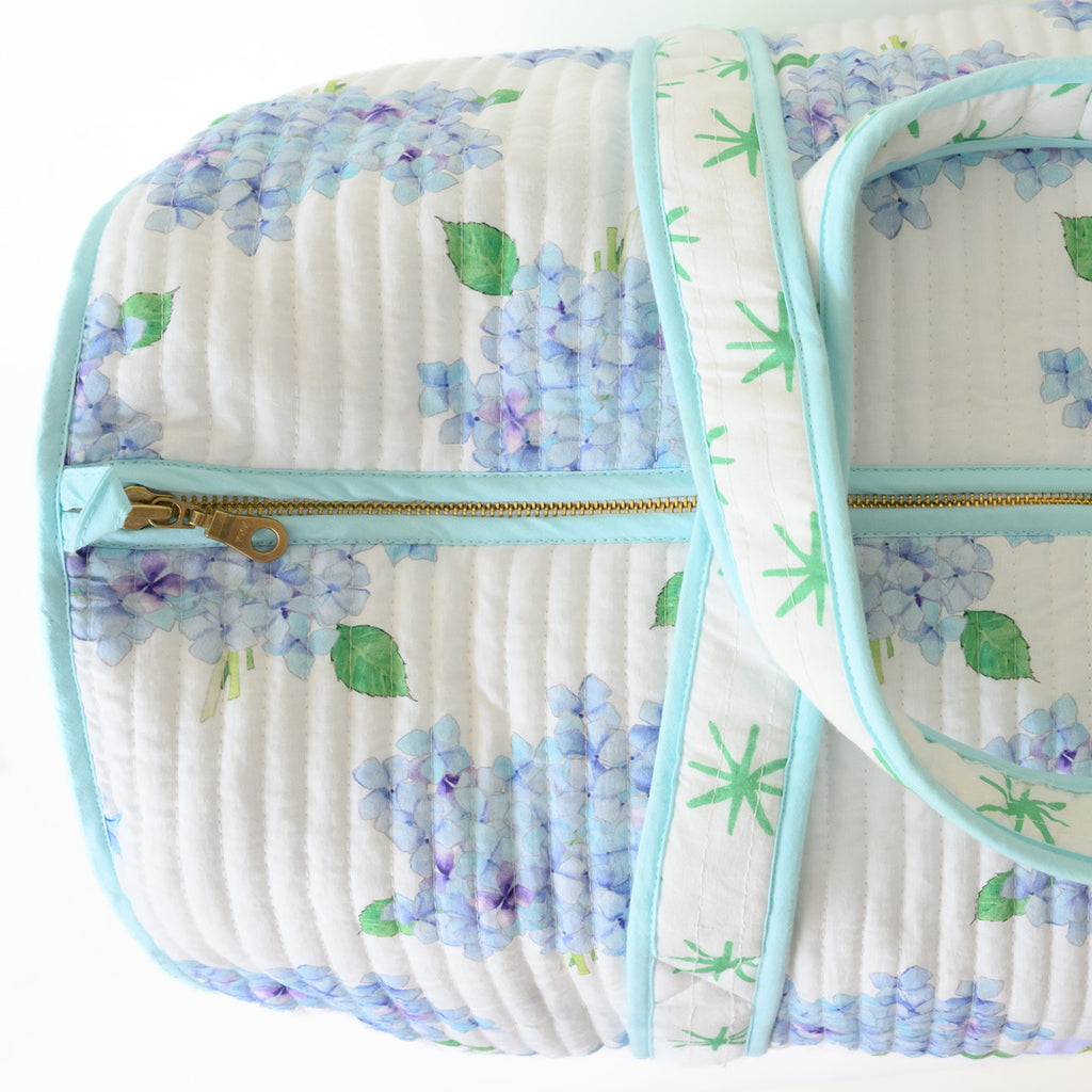 Weekender Tote, Hydrangea by Sara Fitz