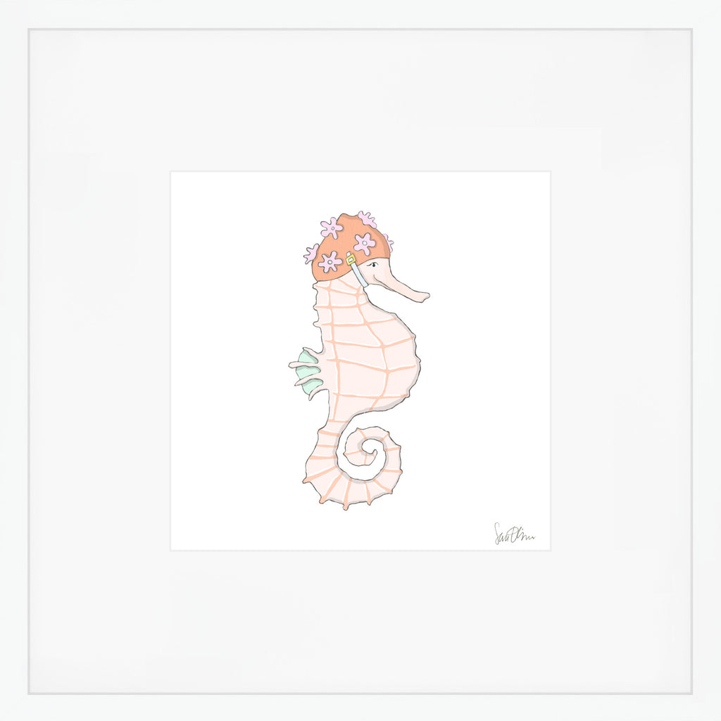 Seahorse Art Print by Sara Fitz