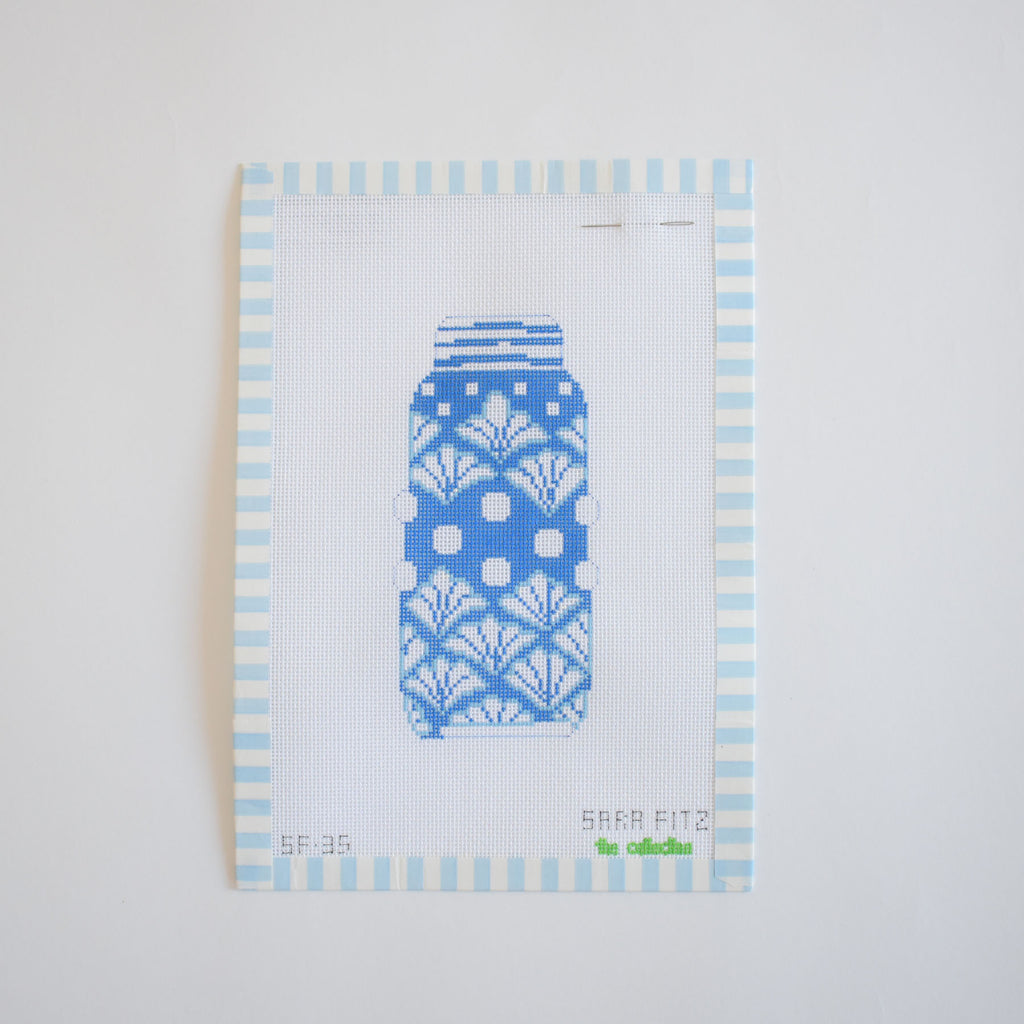 Ginger Jar Shell Needlepoint