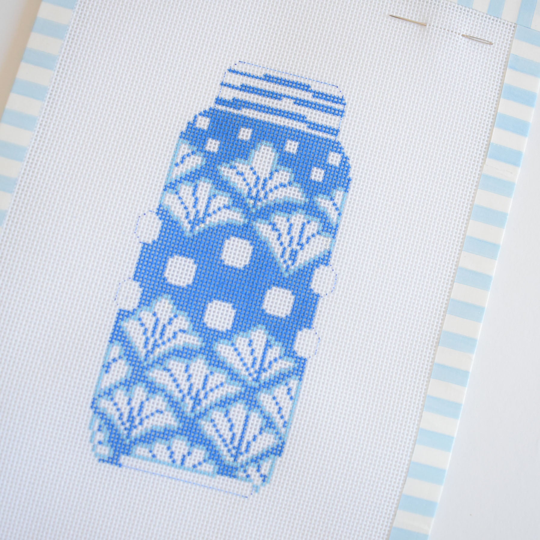 Ginger Jar Shell Needlepoint