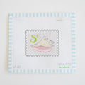Shell Stamp Needlepoint by Sara Fitz