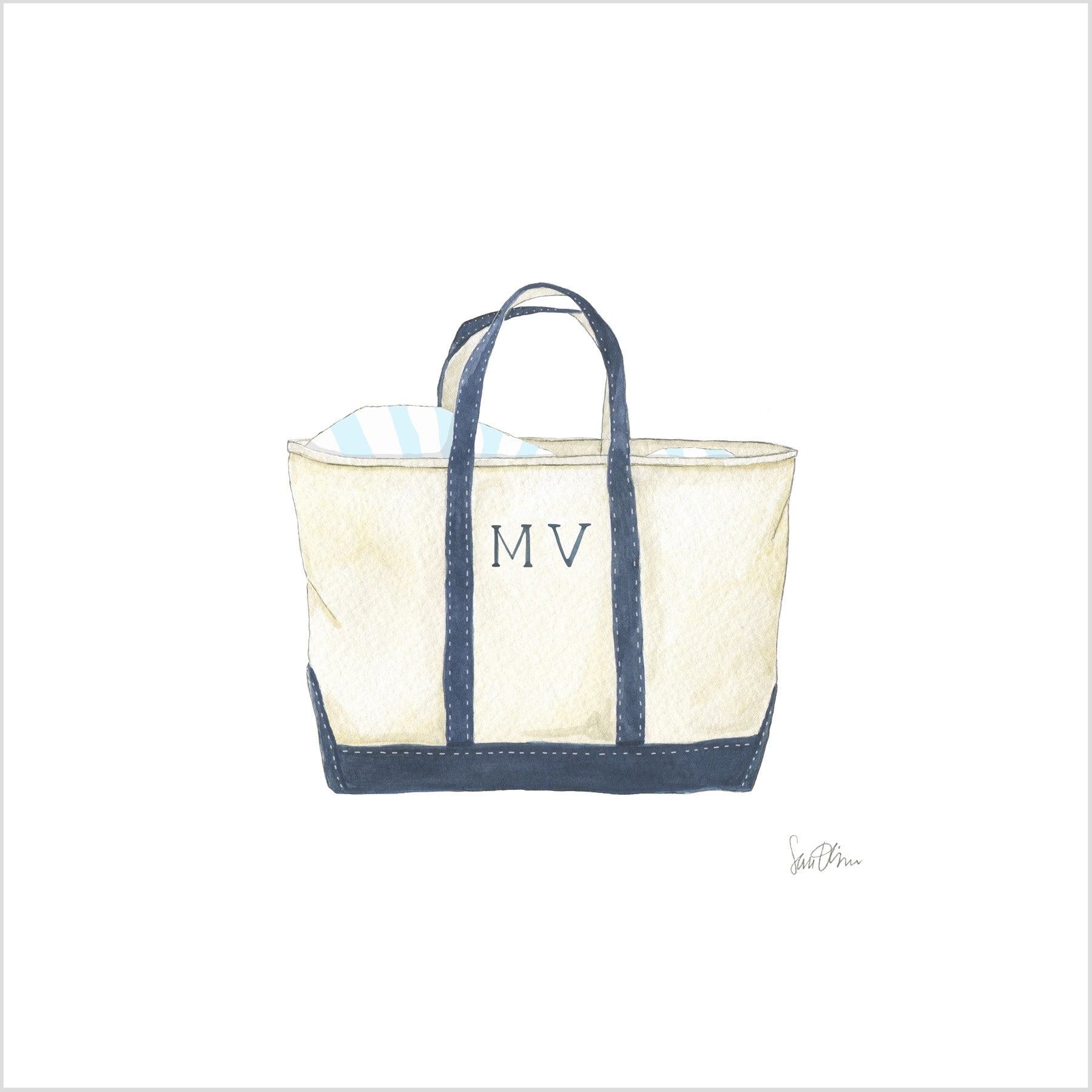 Totes Local Art Print - MV by Sara Fitz