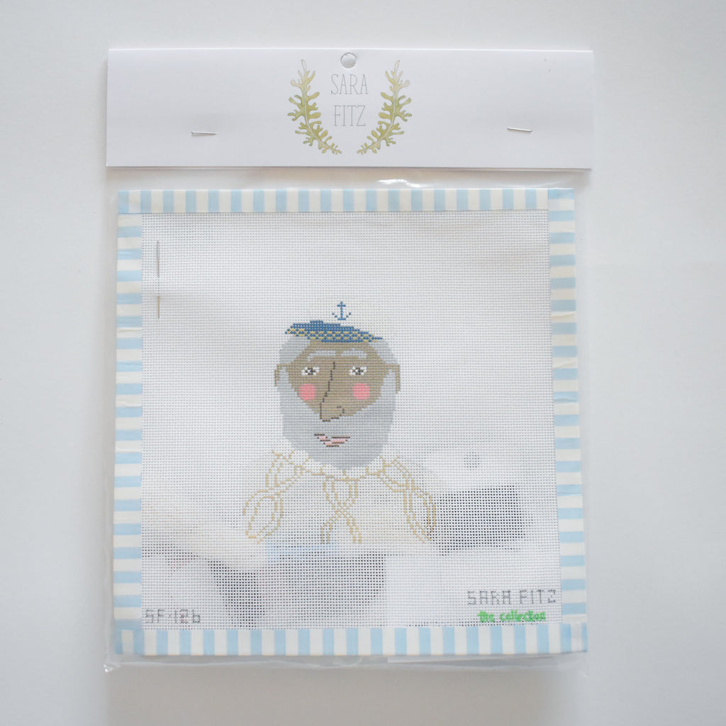 Cable Knit Skipper Needlepoint