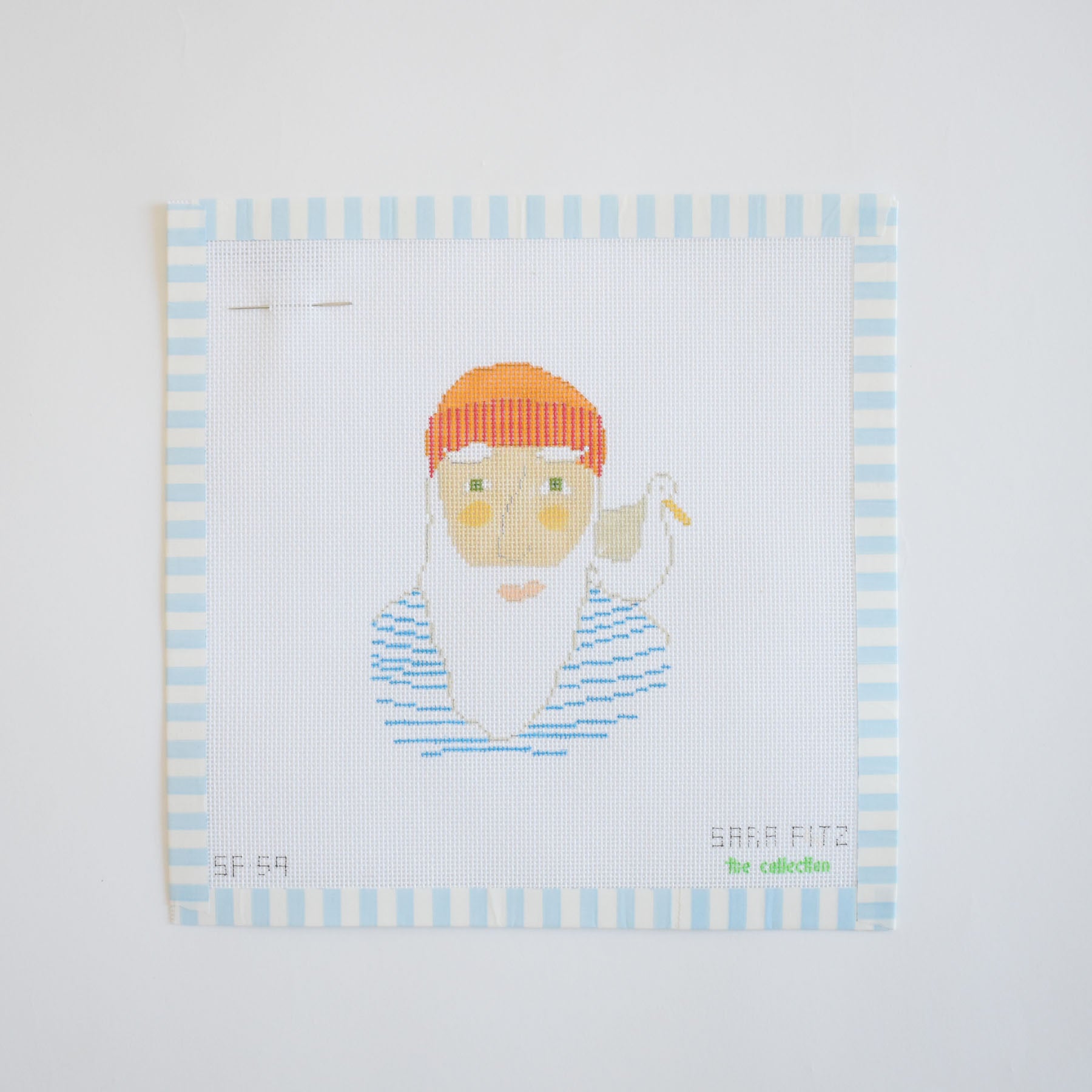 Skipper Stripes Needlepoint