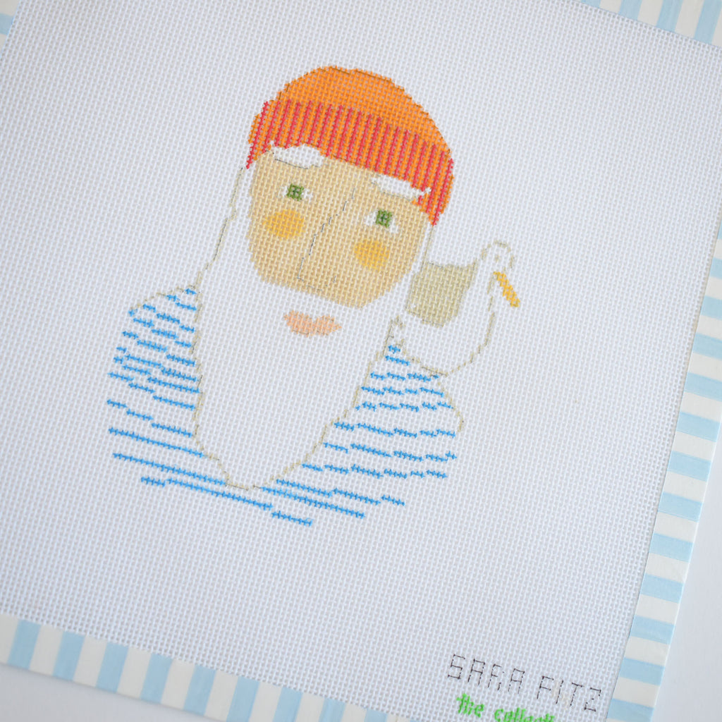 Skipper Stripes Needlepoint