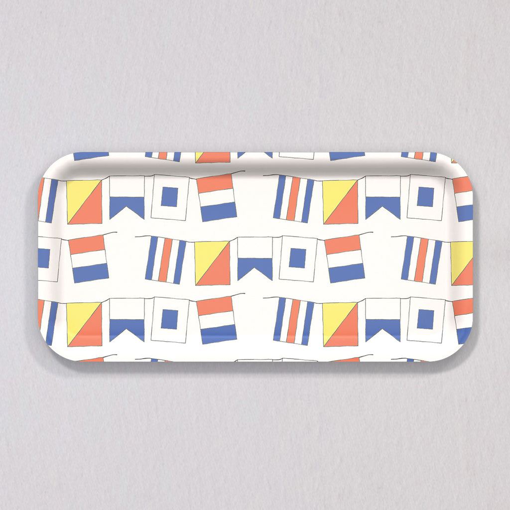 Small COAST Flags Tray by Sara Fitz