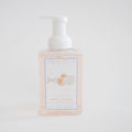 Sara Fitz Foaming Soap Whale features a clear 500ml bottle with a white pump, a label showing a whale with an orange float, and "Neroli Citrus" scent. Highlights include its fresh fragrance and non-toxic formula.