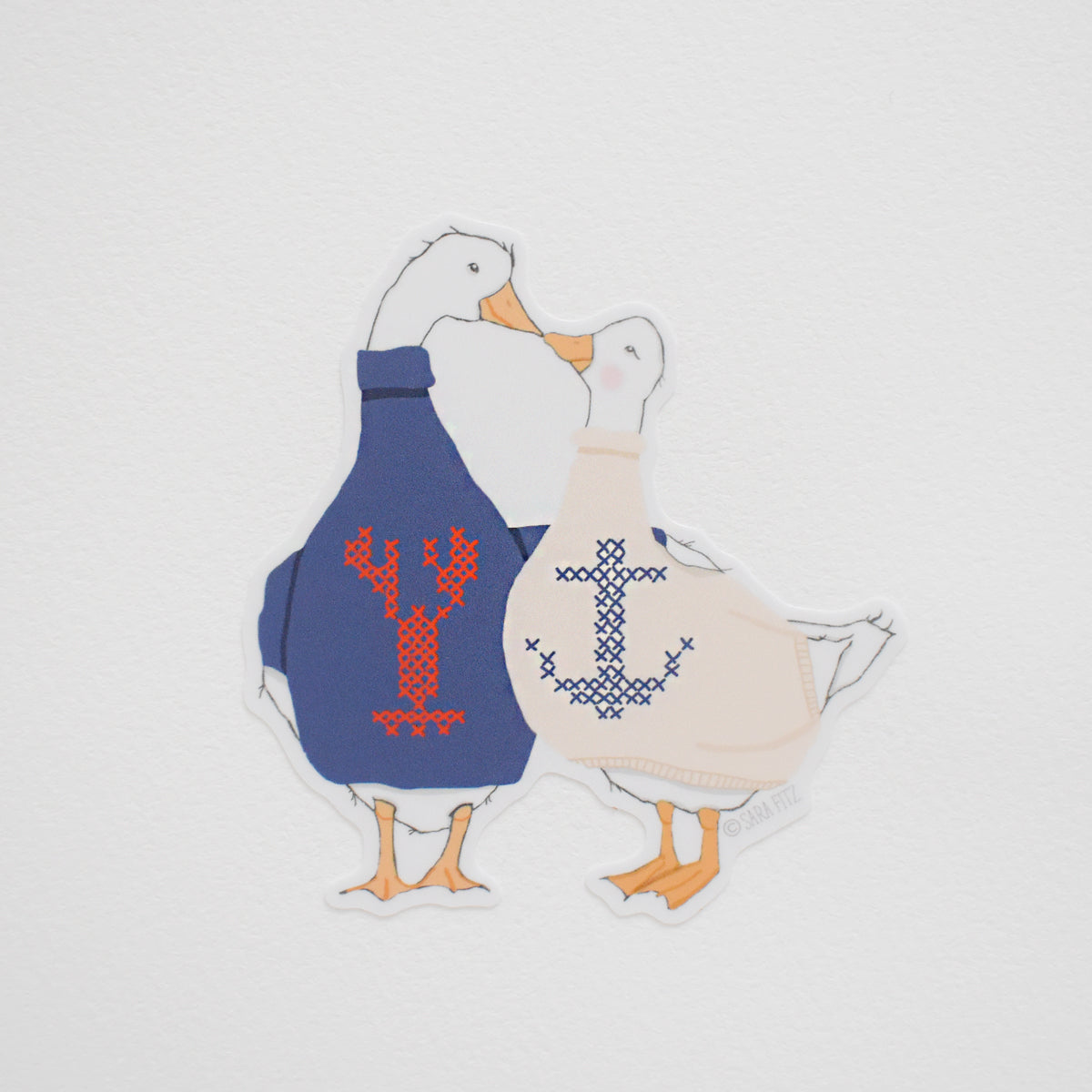 Coastal Geese Sticker