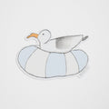 Floating Gull Sticker by Sara Fitz