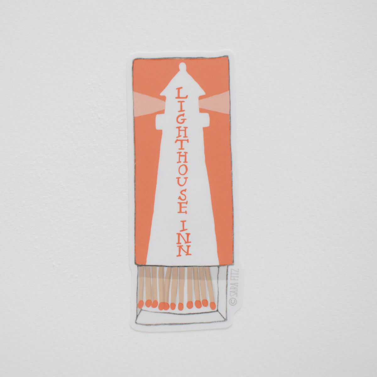 Lighthouse Inn Matches Sticker