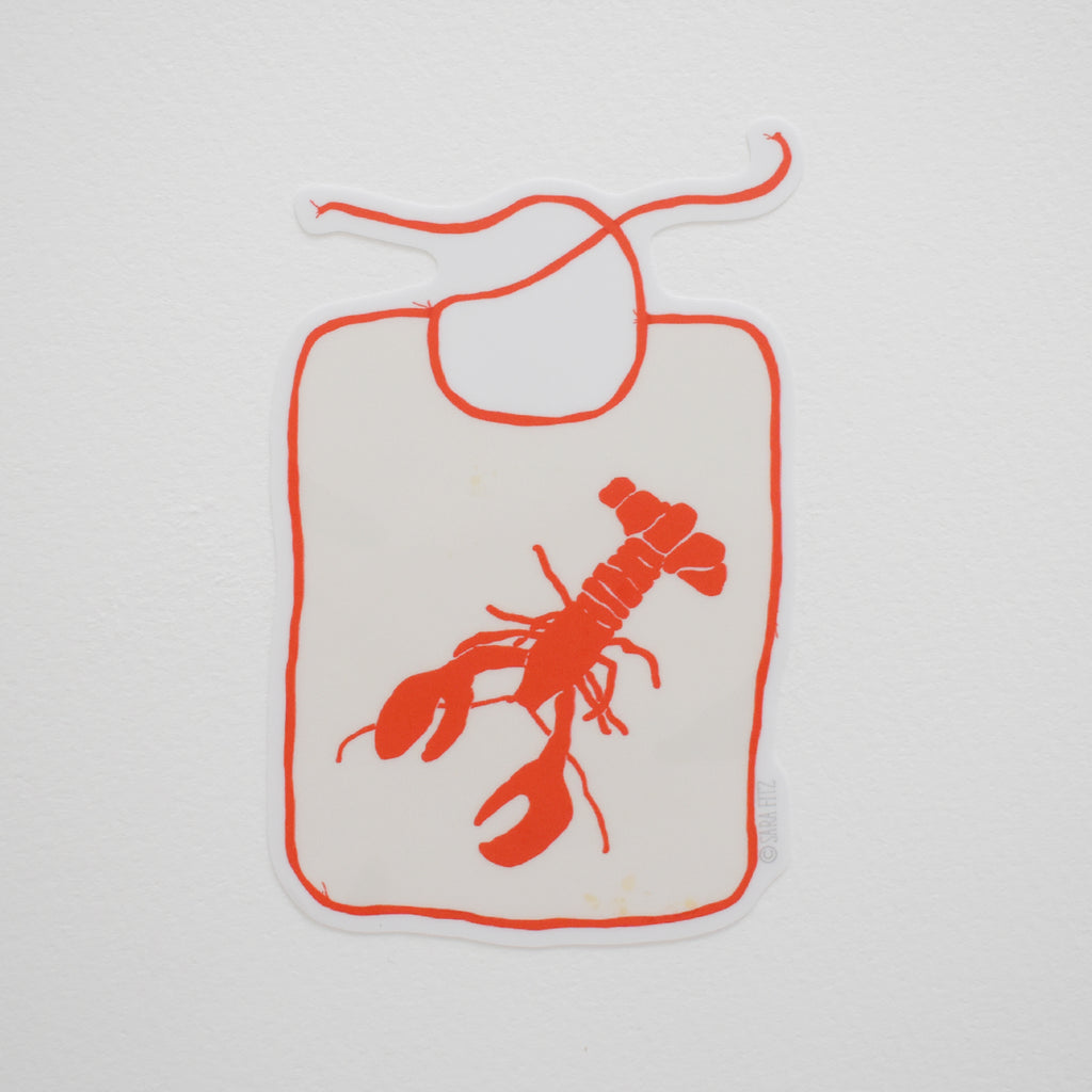 Lobster Bib Sticker