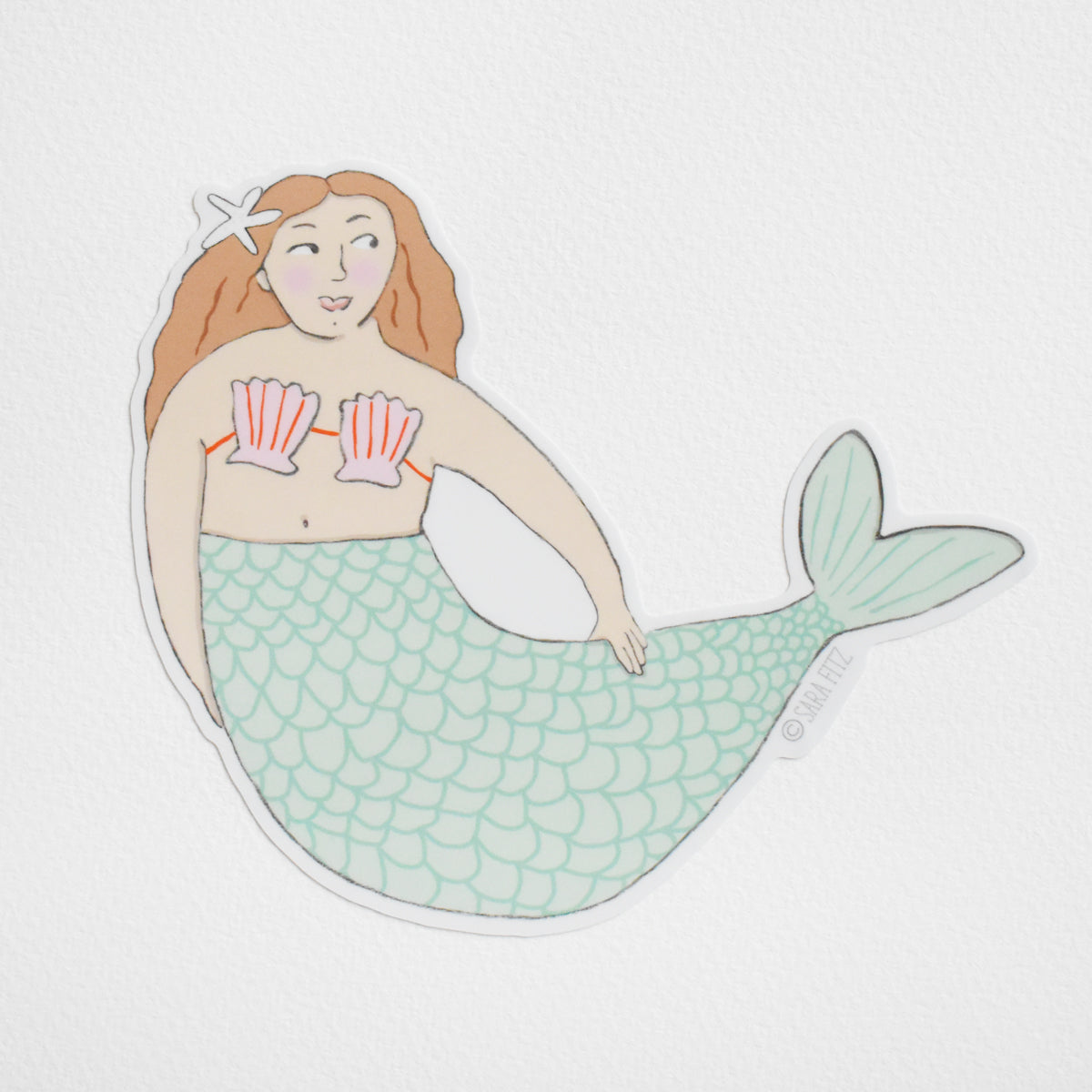 Mermaid Sticker by Sara Fitz
