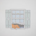 Pup in a Window Sticker