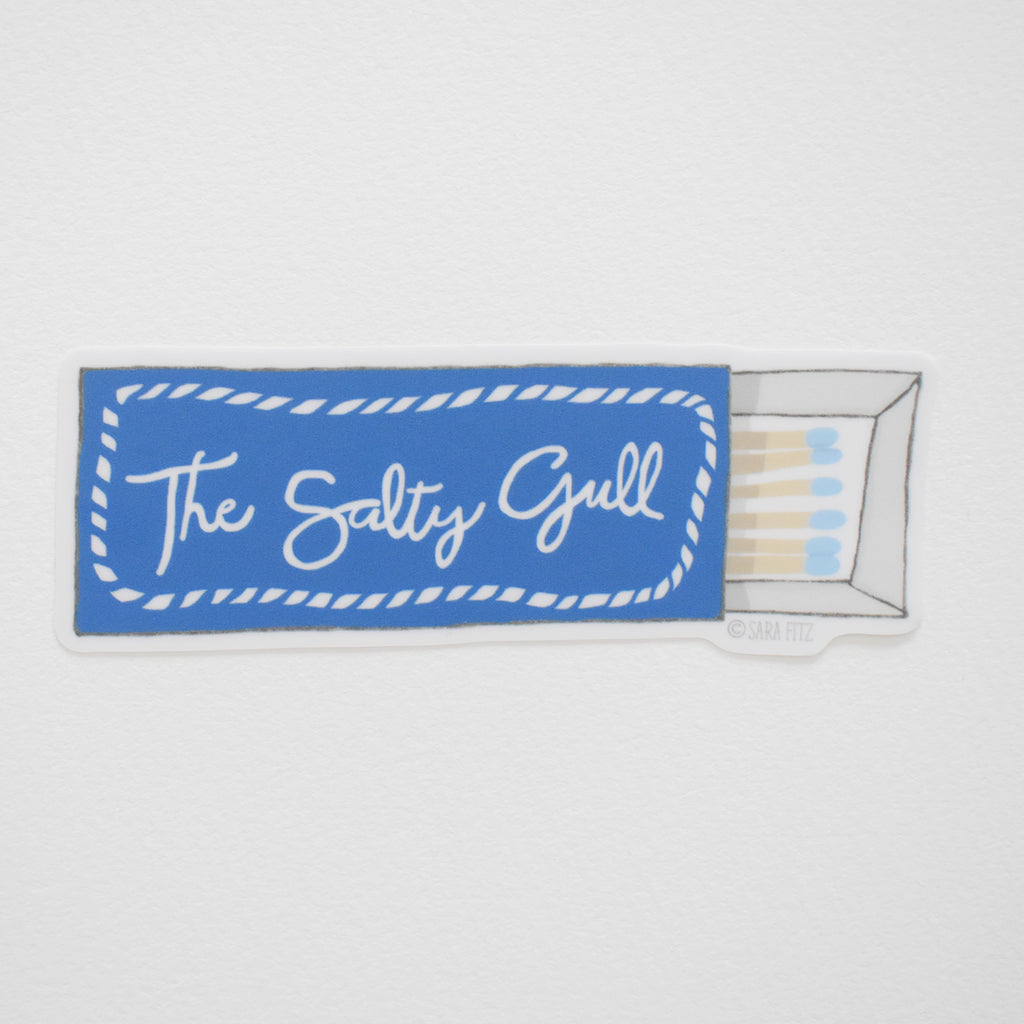 Salty Gull Matches Sticker