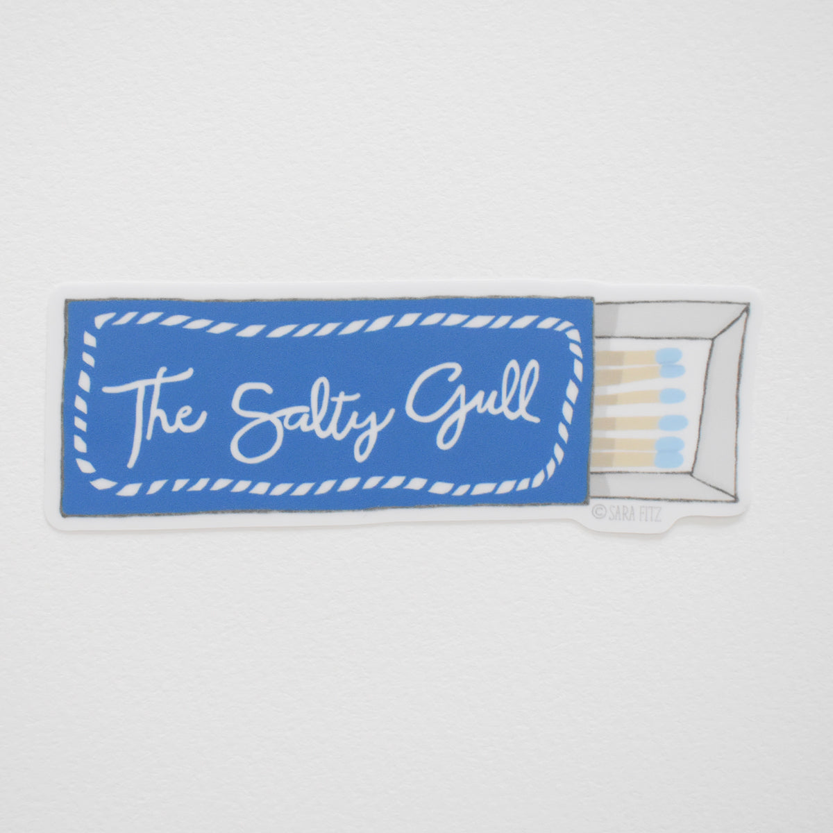 Salty Gull Matches Sticker